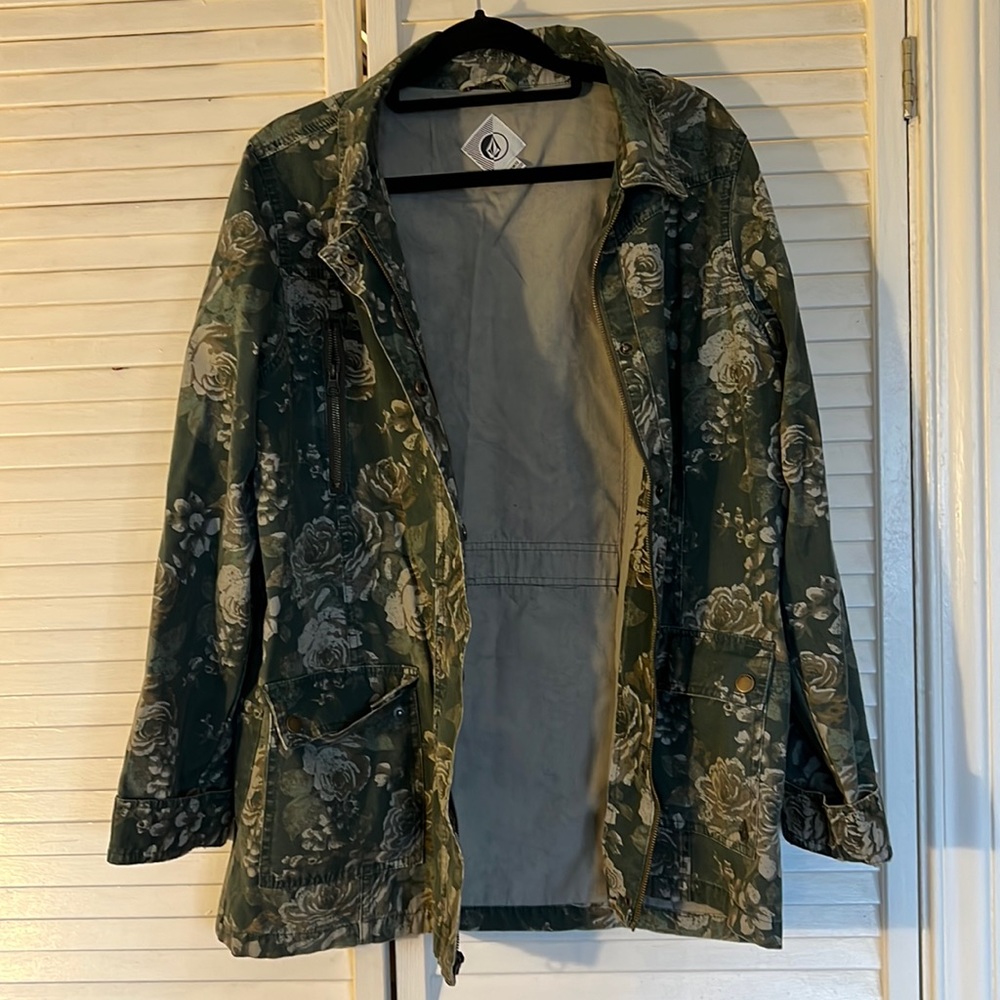 Volcom floral jacket